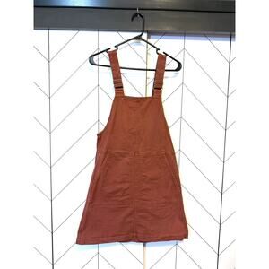 Toad & Co Women’s XS Rust Overalls Skirt Jumper Pockets Fall School
Academia
